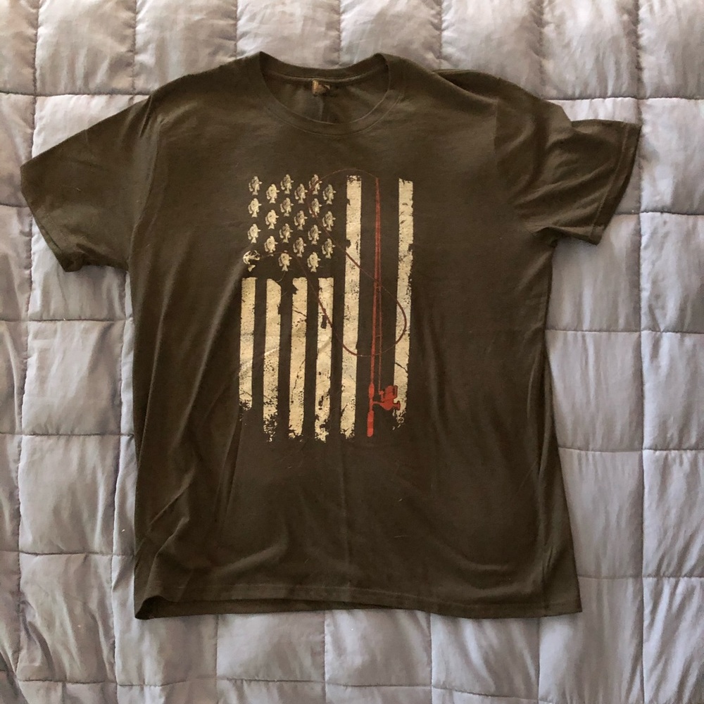 American Flag Fish Shirt